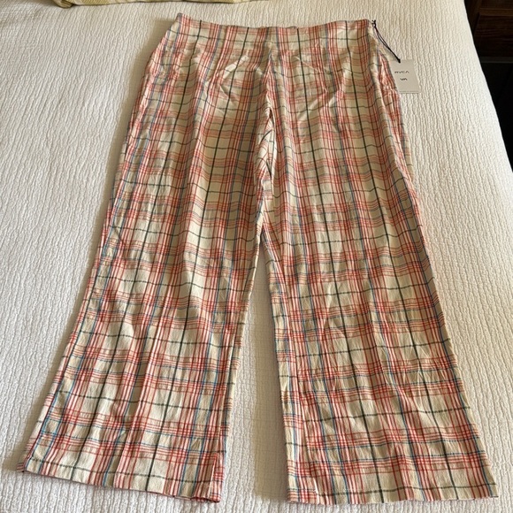 RVCA Pants - RVCA Multicolor Plaid Trousers / 29